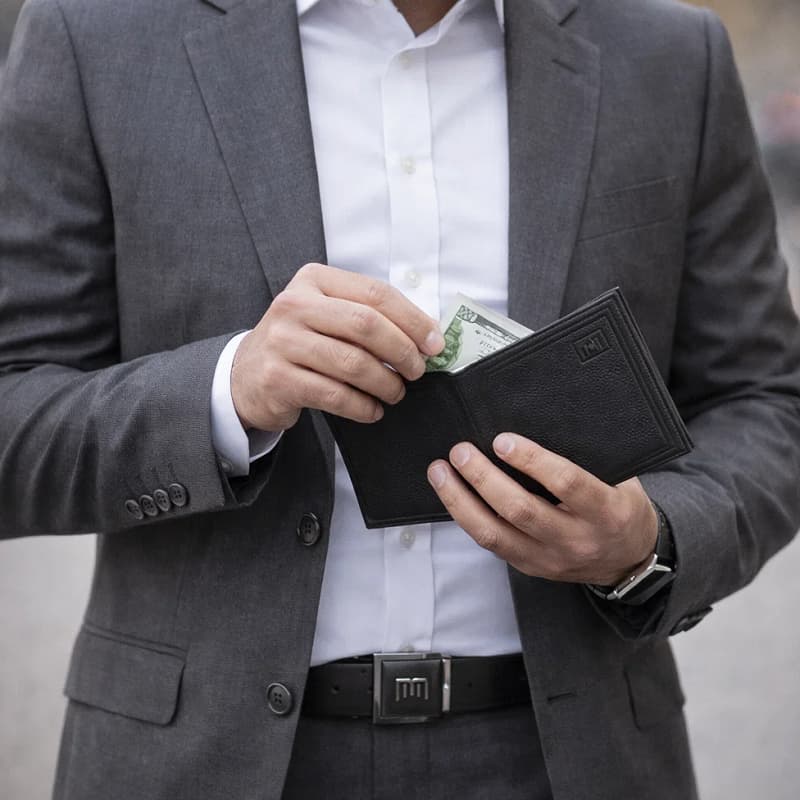 ست کیف و کمربند مشکی مدل M101